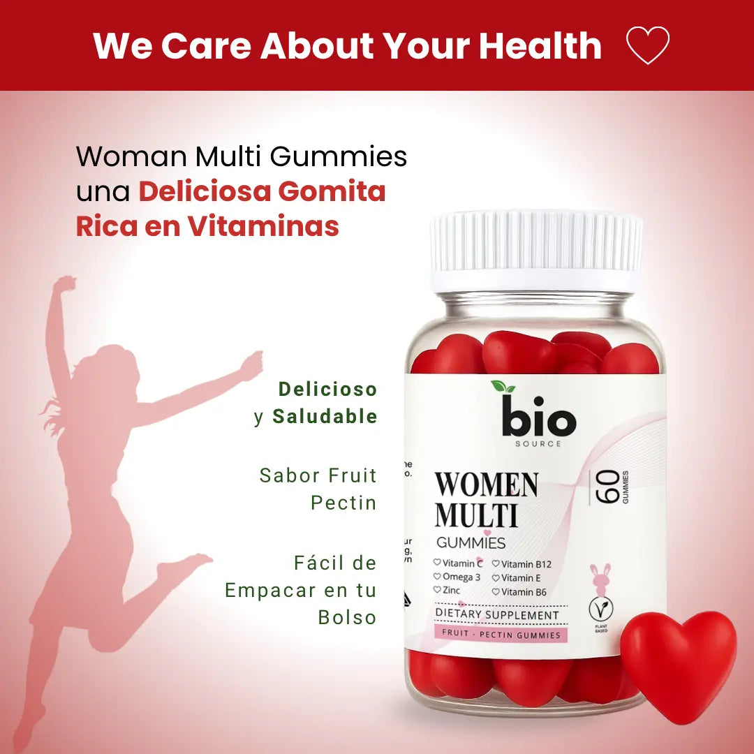 Gomitas Multi Vitamínicas Esenciales para Mujeres - Bio Source