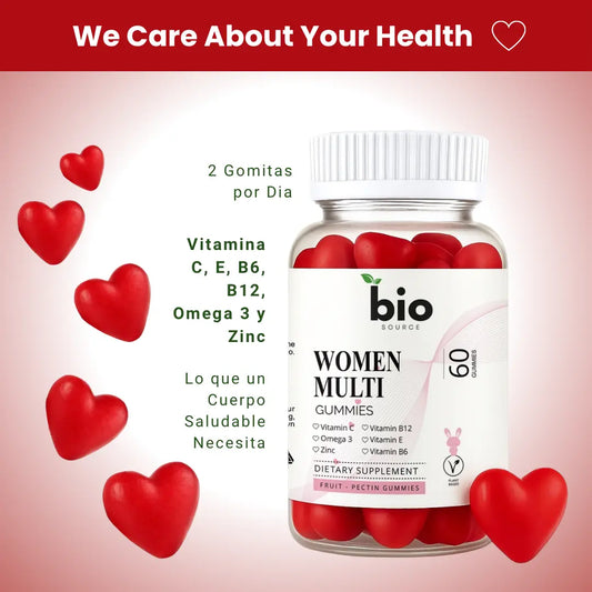 Gomitas Multi Vitamínicas Esenciales para Mujeres - Bio Source